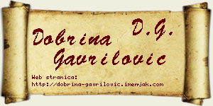 Dobrina Gavrilović vizit kartica
